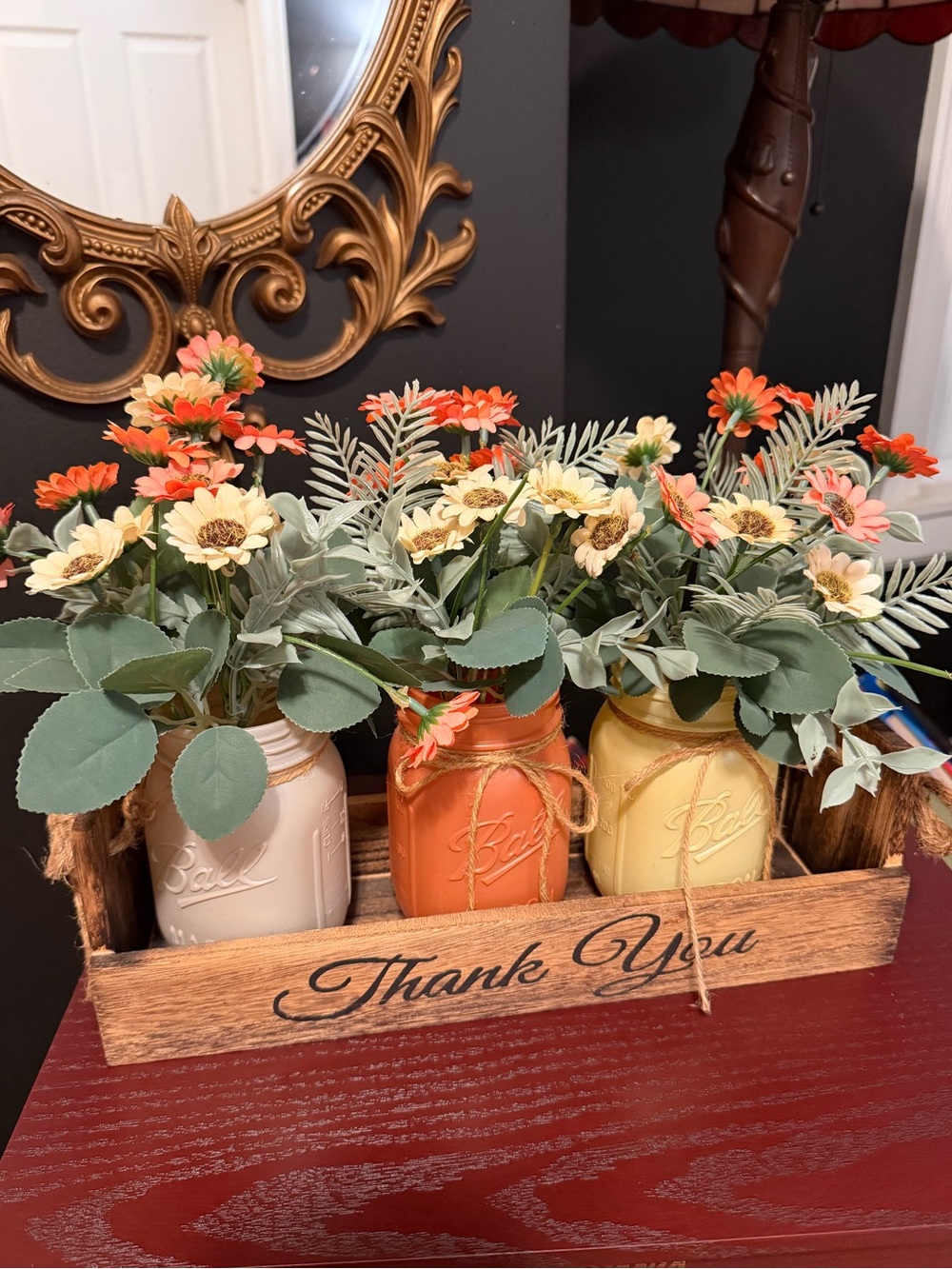 Mason Jar Floral Centerpiece